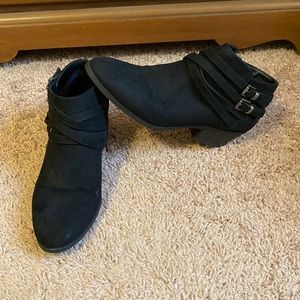 Black Suede Booties